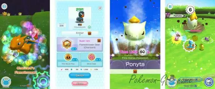 Игровой процесс Покемон Румбле Раш