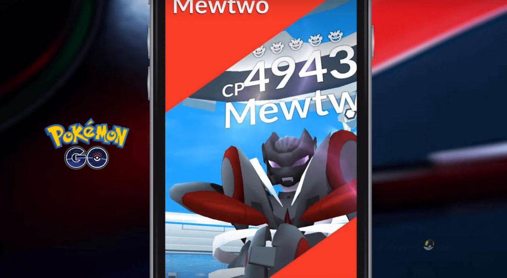 Mewtwo con armadura en incursiones de Pokémon -