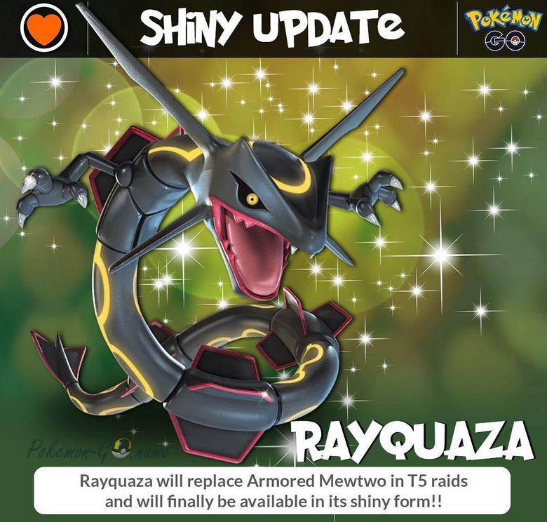 Rayquaza Pokémon yang Mengkilap