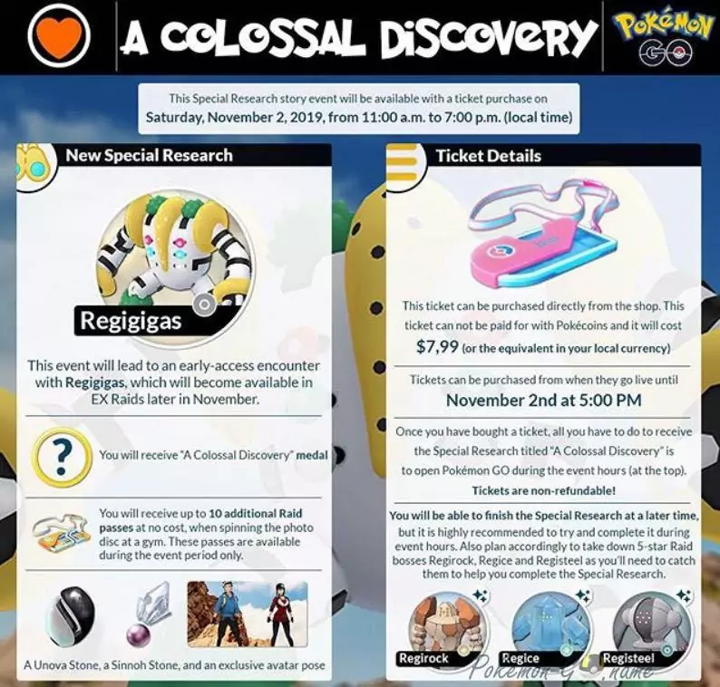 Квест Colossal Discovery в Покемон ГО