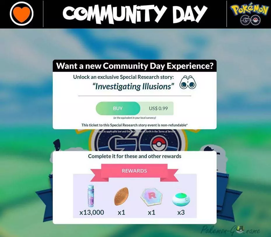 Pokemon GO Investigating Illusions Special Research