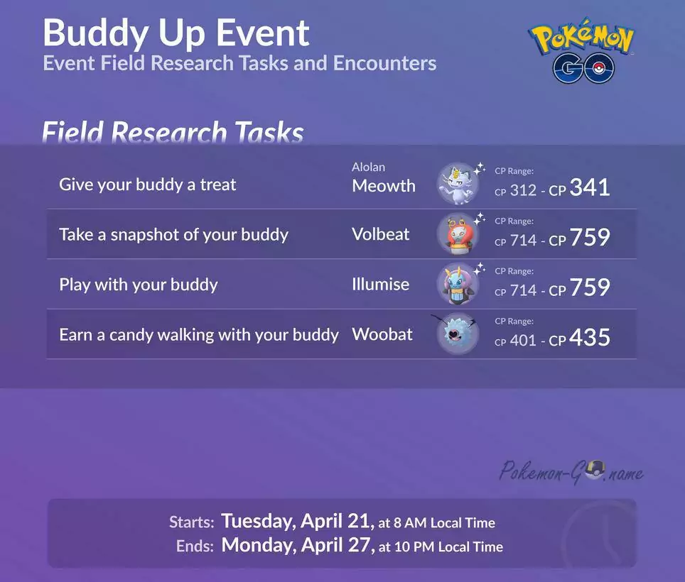 Buddy Up Event Quests