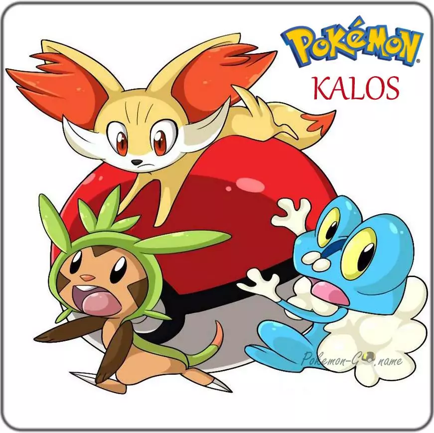 Pokémon da 6ª Geração - Região de Kalos