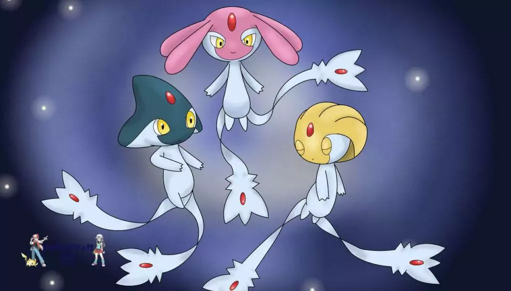 Yuxi, Mesprit, and Azelf in Pokémon GO Regional Raids