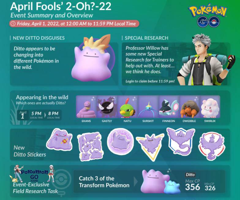 Pokemon GO April Fools Event Guide
