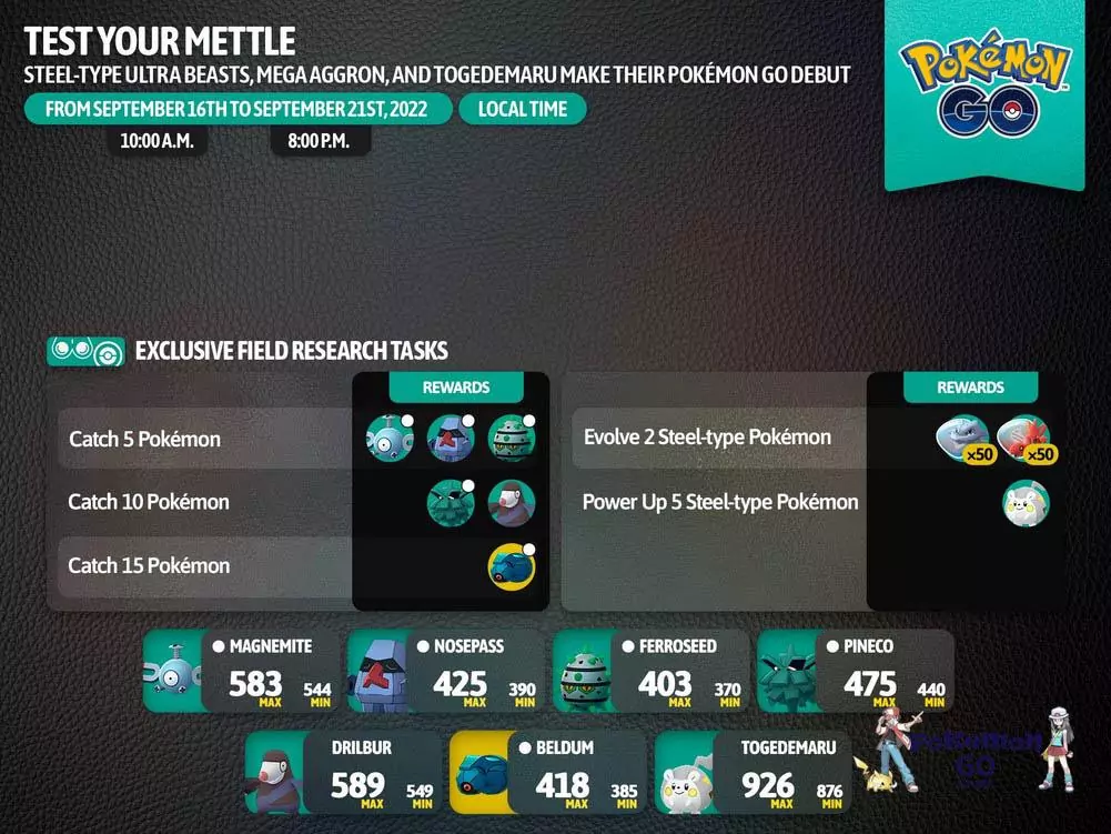 Полевые квесты Test Your Mettle Event