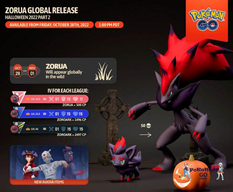 Zorua in Pokémon GO How to find and catch Zorua in 2023