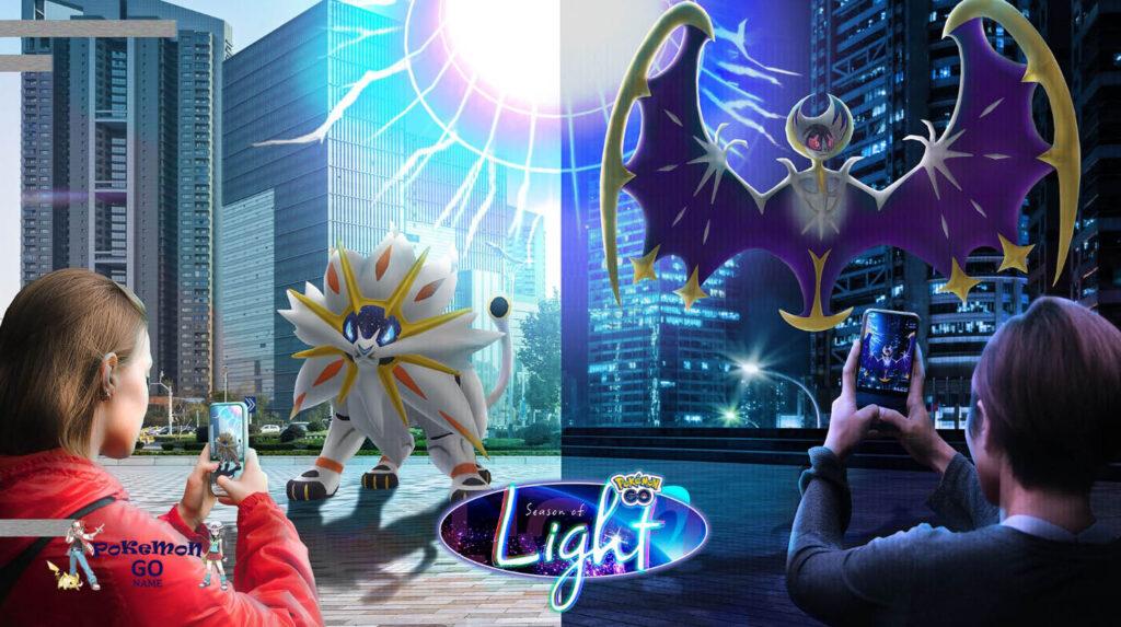 Pokemon GO Astral Eclipse 2022 - появление легендарных Покемонов Солгалео и Лунала