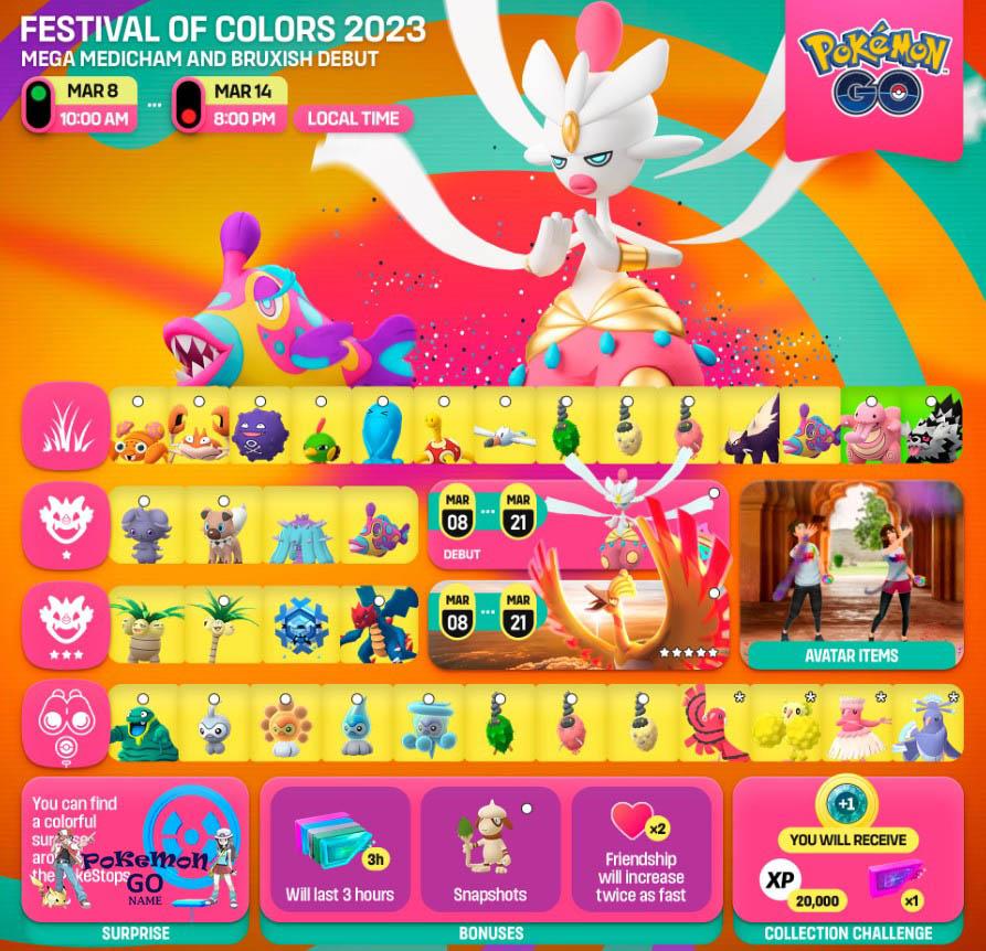 Pokemon GO Festival of Colors Event Guide