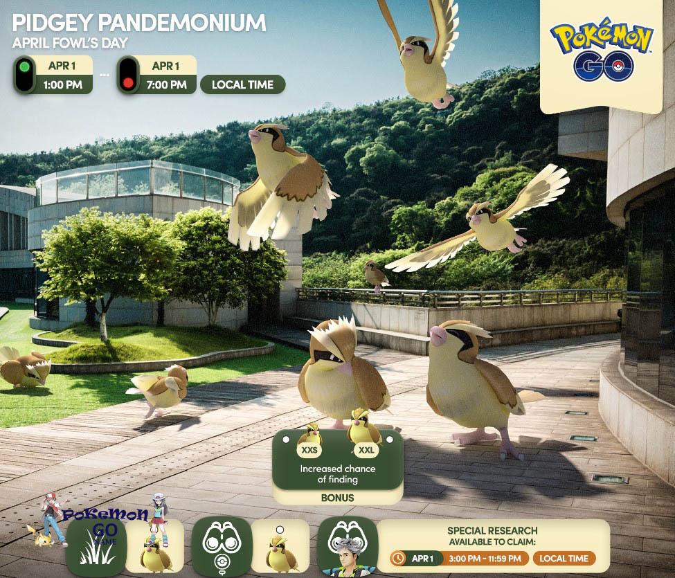Pokemon GO Pidgey Pandemonium Event Guide