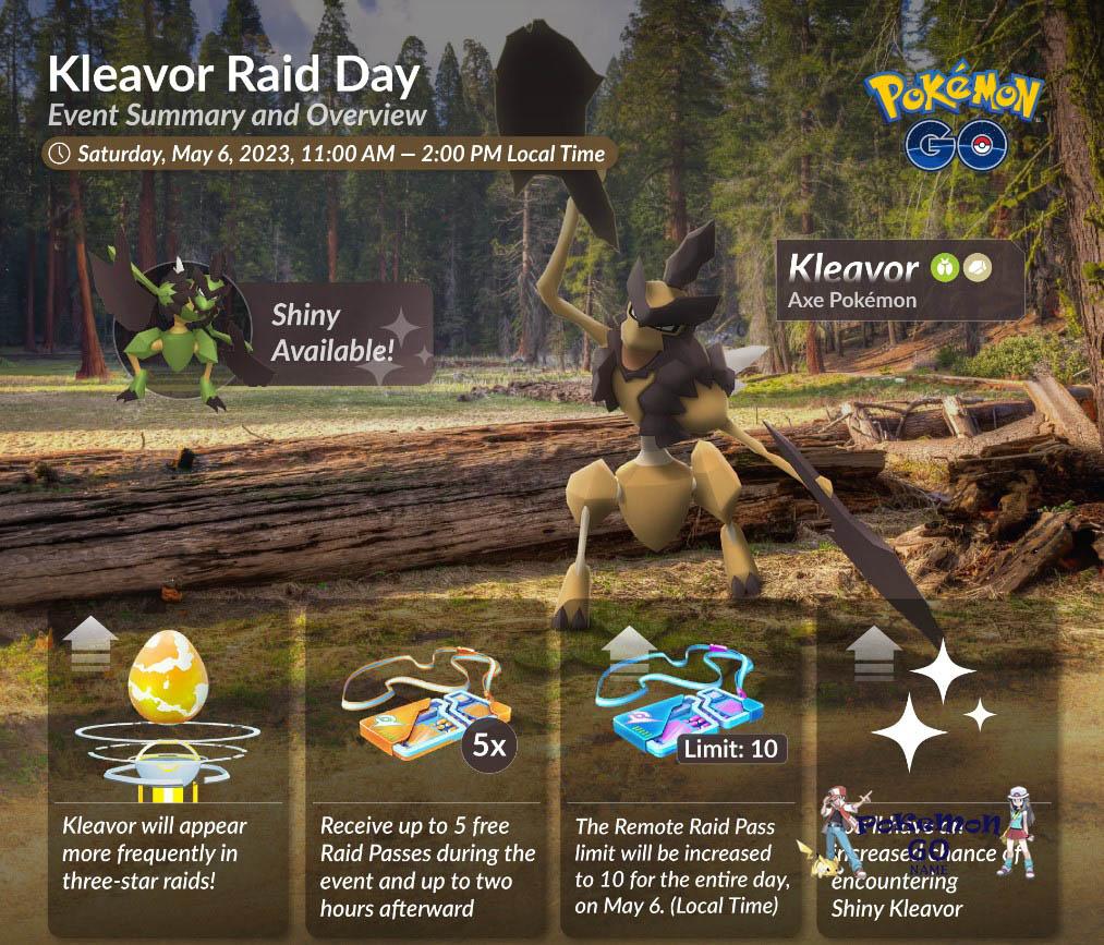 Pokemon GO Kleavor Raid Day Guide