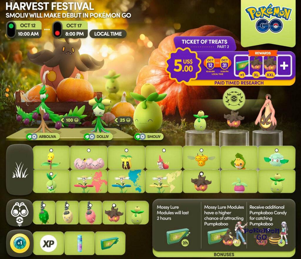 Pokemon GO Harvest Festival 2023 Full Event Guide