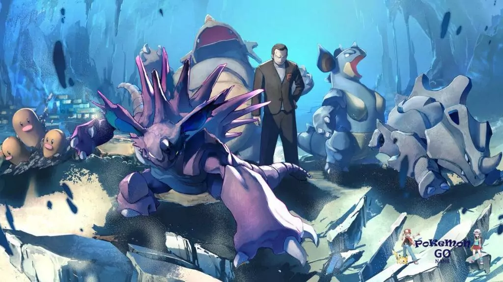 Giovanni em outubro de 2023 em Pokémon GO – Special Research Showdown in the Shadows