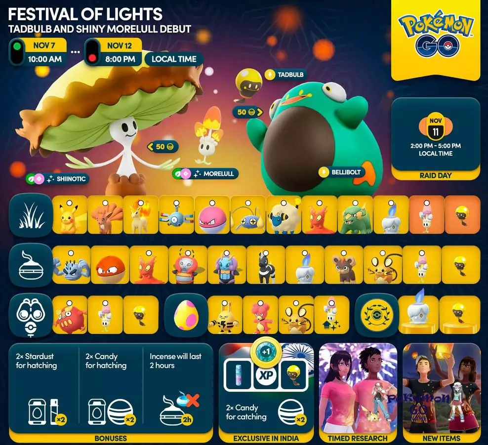 Pokemon GO Festival of Lights 2023 Full Event Guide