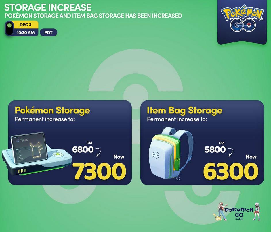 Pokemon Storage and Item Bag Storage Upgrades - How much space is in a Bag