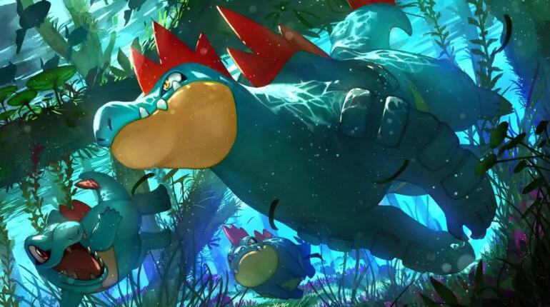Totodile, Croconaw and Feraligatr