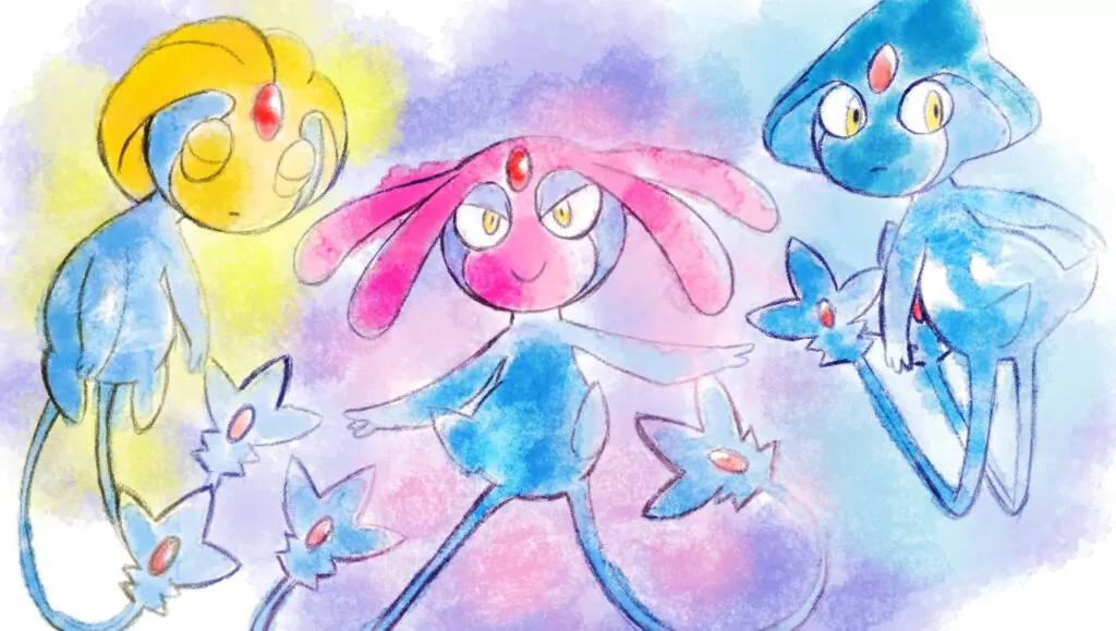 Uxie, Mesprit and Azelf