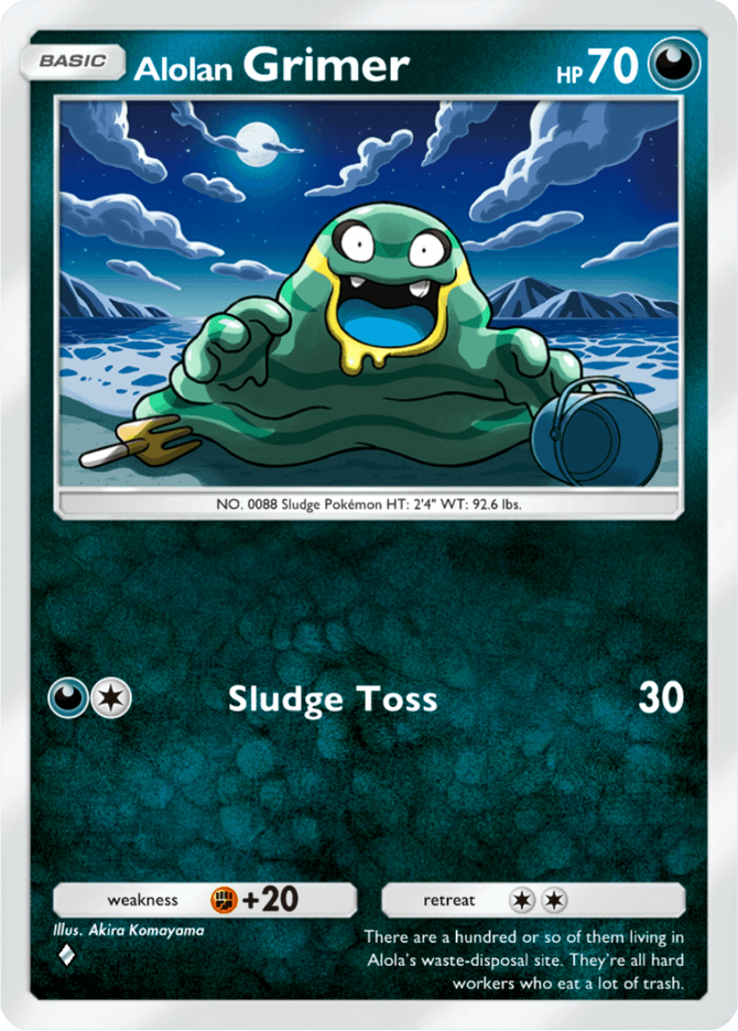 Alolan Grimer - card A4b-233 in Pokémon TCG Pocket