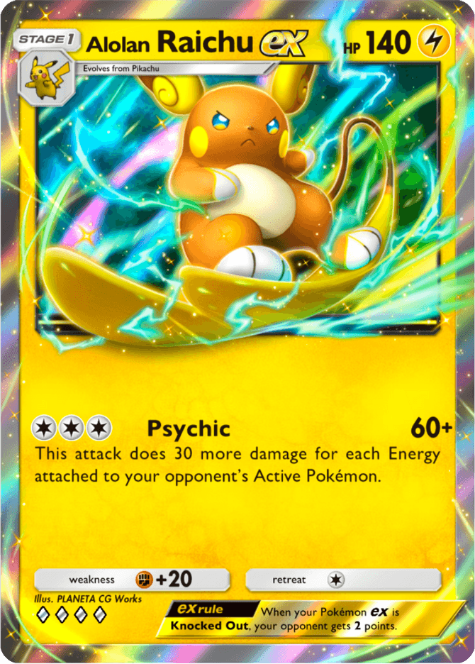 Alolan Raichu ex - card A4b-130 in Pokémon TCG Pocket