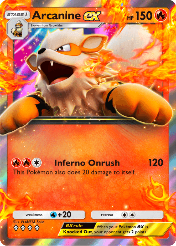 Arcanine ex - card A4b-063 in Pokémon TCG Pocket