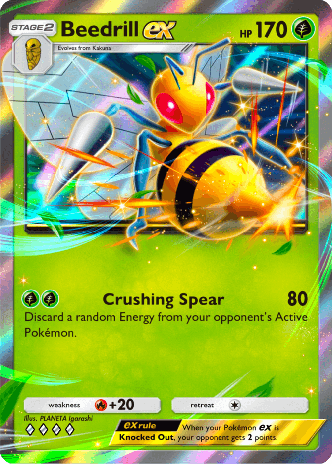 Beedrill ex - card A4b-010 in Pokémon TCG Pocket