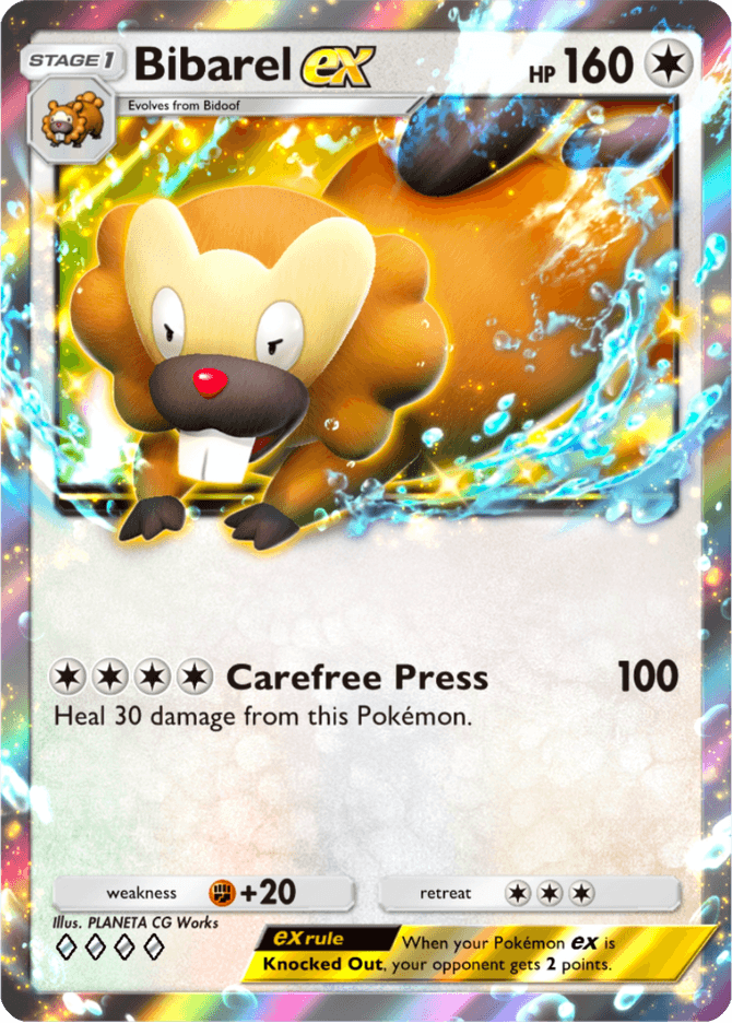 Bibarel ex - card A4b-296 in Pokémon TCG Pocket
