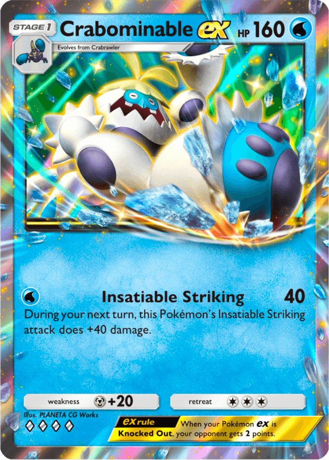 Crabominable ex - card A4b-121 in Pokémon TCG Pocket