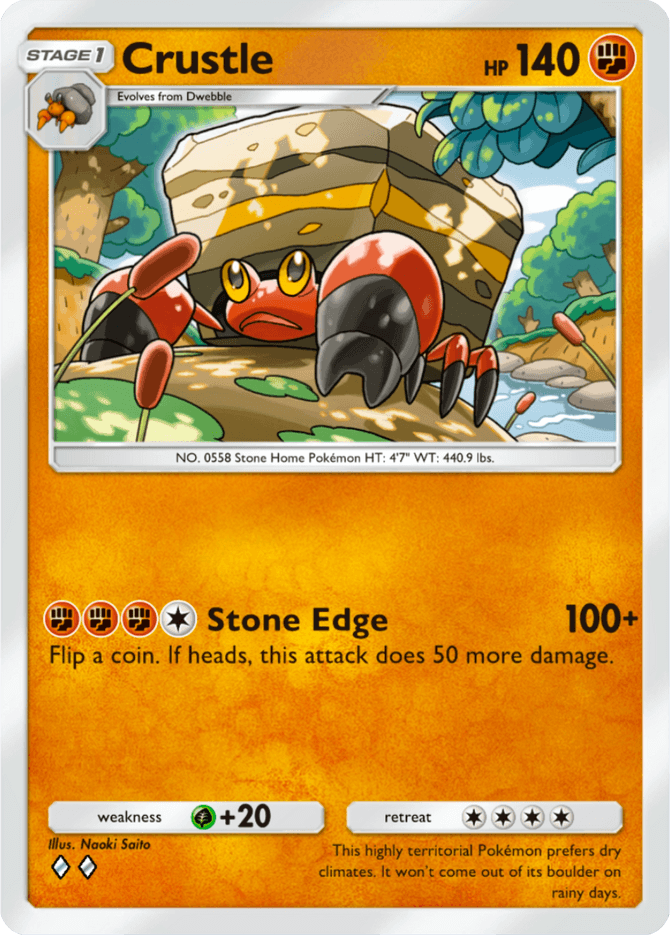Crustle - card A4a-047 in Pokémon TCG Pocket