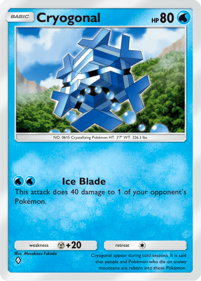 Cryogonal - card A4a-024 in Pokémon TCG Pocket