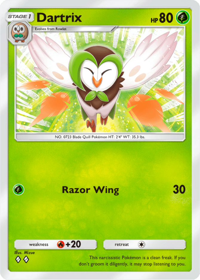 Dartrix - card A4b-040 in Pokémon TCG Pocket