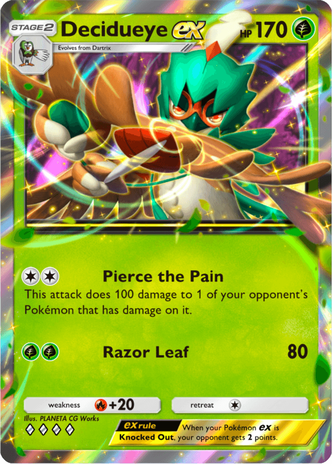 Decidueye ex - card A4b-042 in Pokémon TCG Pocket