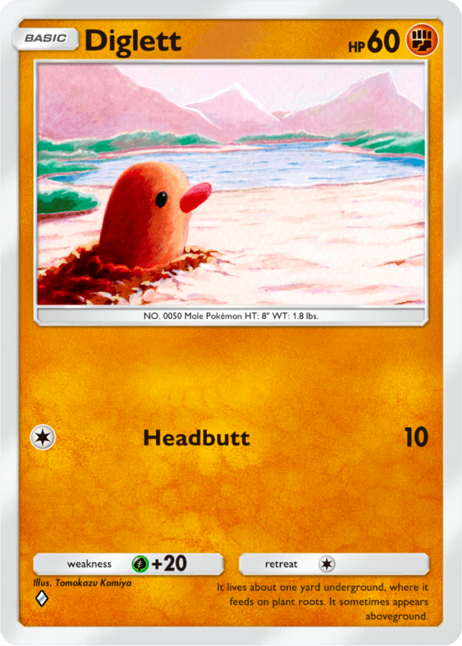 Diglett - card A4a-040 in Pokémon TCG Pocket
