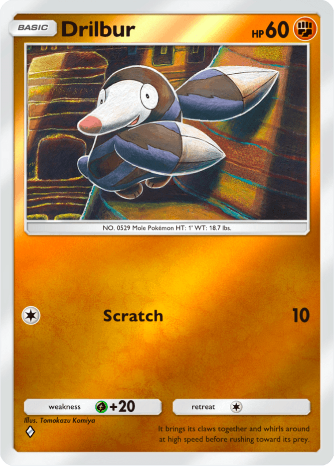 Drilbur - card A4b-217 in Pokémon TCG Pocket