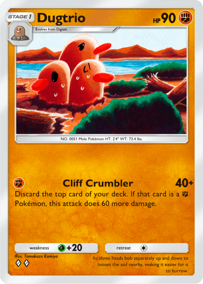 Dugtrio - card A4a-041 in Pokémon TCG Pocket