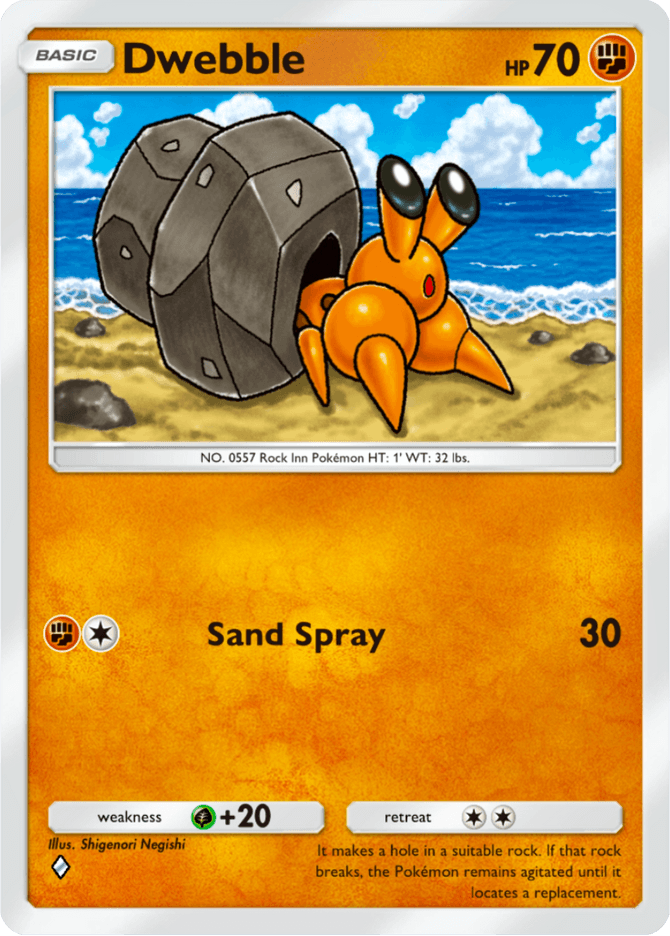 Dwebble - card A4a-046 in Pokémon TCG Pocket