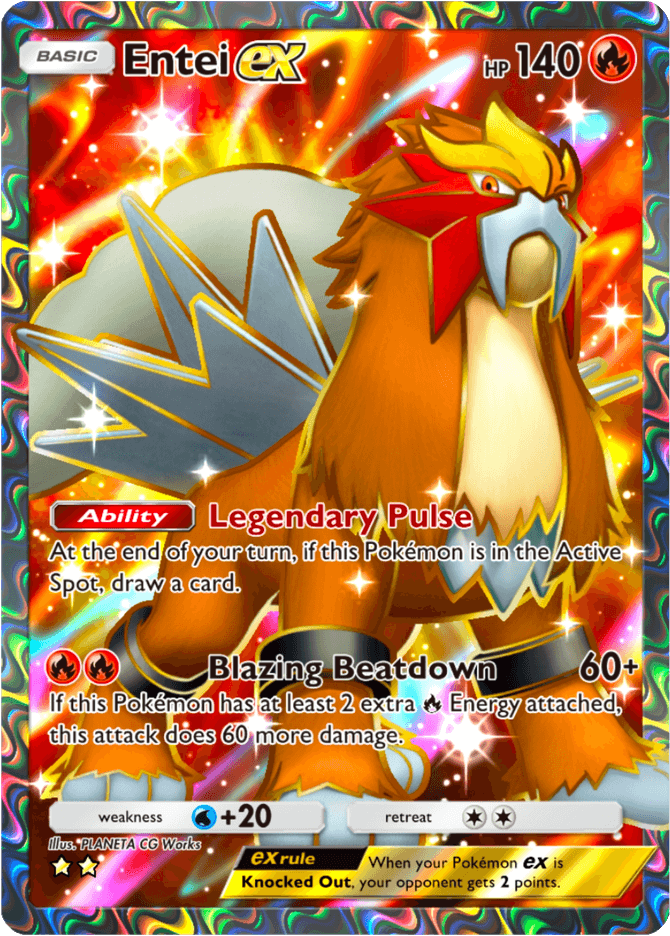 Entei ex - card A4a-079 in Pokémon TCG Pocket
