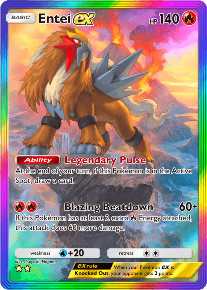 Entei ex - card A4a-087 in Pokémon TCG Pocket