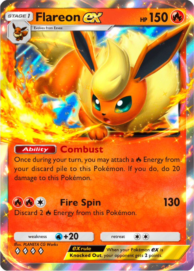 Flareon ex - card A4b-066 in Pokémon TCG Pocket