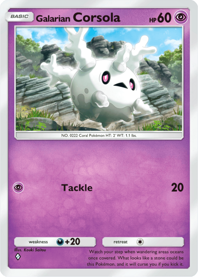 Galarian Corsola - card A4a-034 in Pokémon TCG Pocket