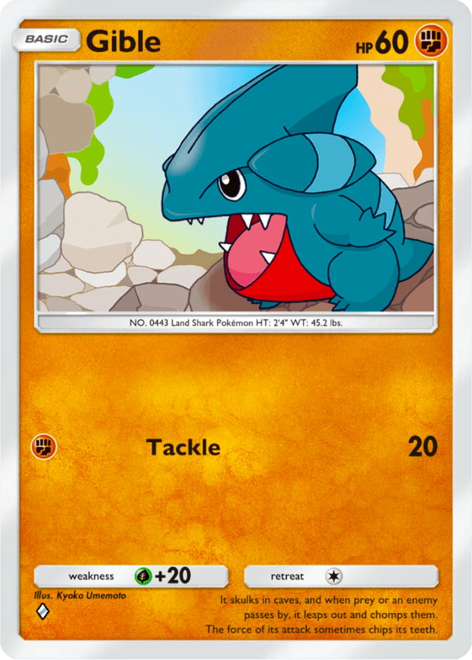 Gible - card A4b-205 in Pokémon TCG Pocket