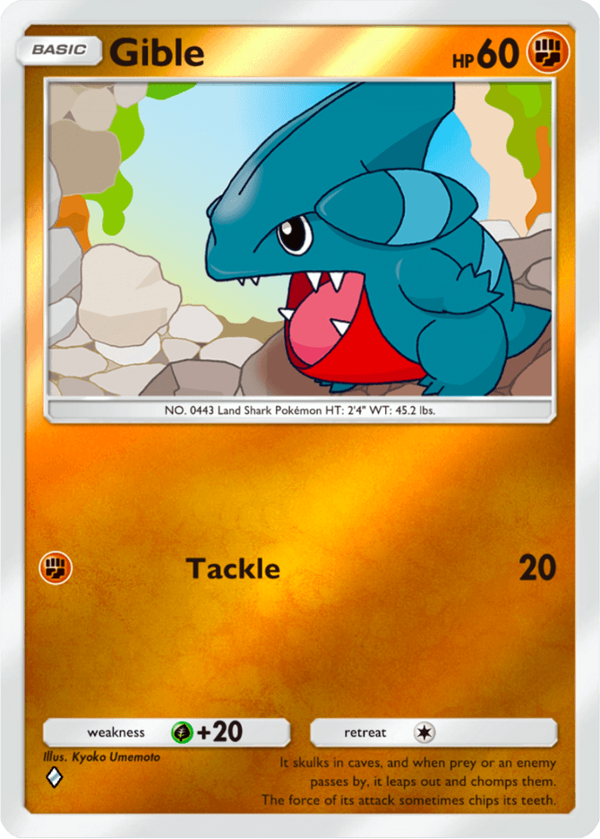 Gible - card A4b-206 in Pokémon TCG Pocket