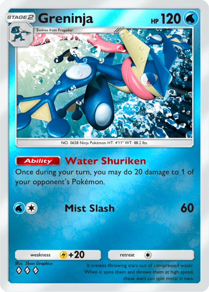 Greninja - card A4b-115 in Pokémon TCG Pocket