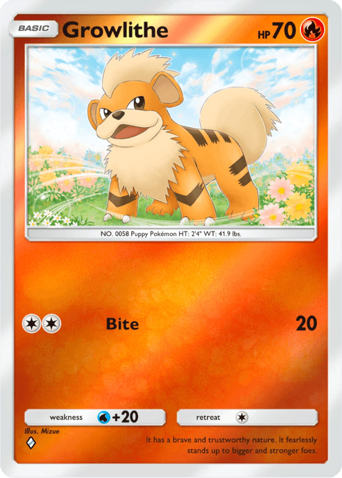 Growlithe - card A4b-062 in Pokémon TCG Pocket