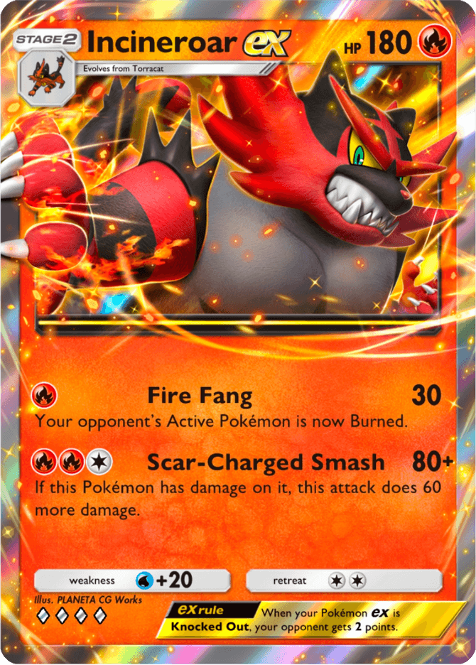 Incineroar ex - card A4b-082 in Pokémon TCG Pocket
