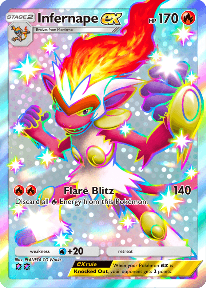 Infernape ex - card A4a-101 in Pokémon TCG Pocket