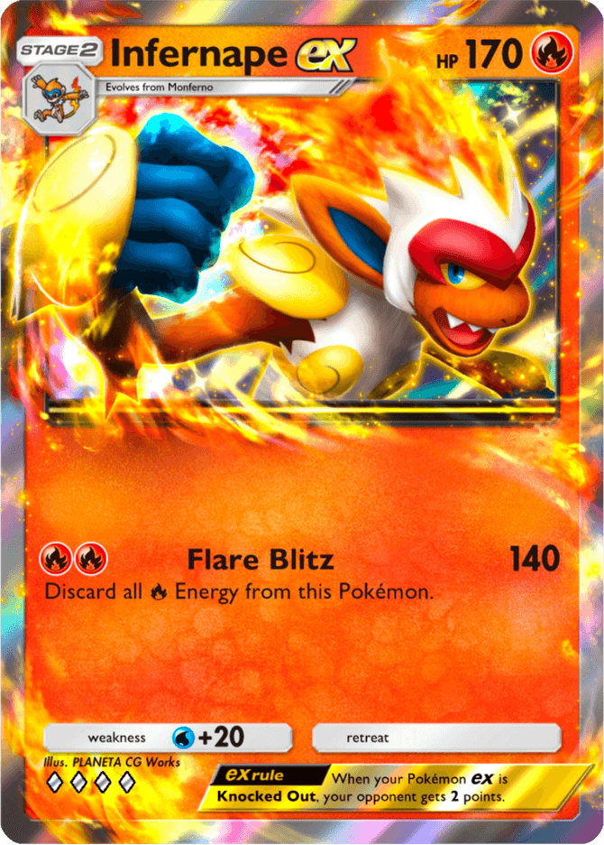 Infernape ex - card A4b-075 in Pokémon TCG Pocket