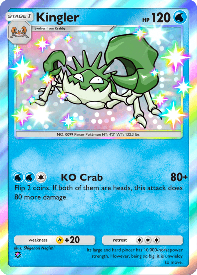 Kingler - card A4a-096 in Pokémon TCG Pocket