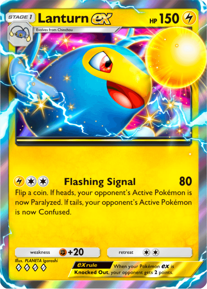 Lanturn ex - card A4b-142 in Pokémon TCG Pocket