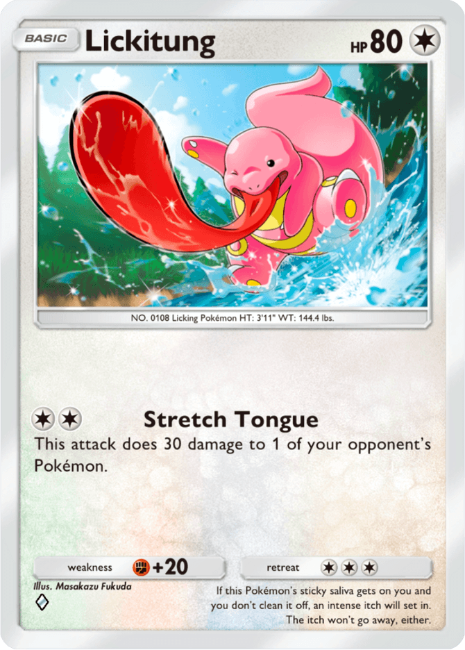 Lickitung - card A4a-057 in Pokémon TCG Pocket