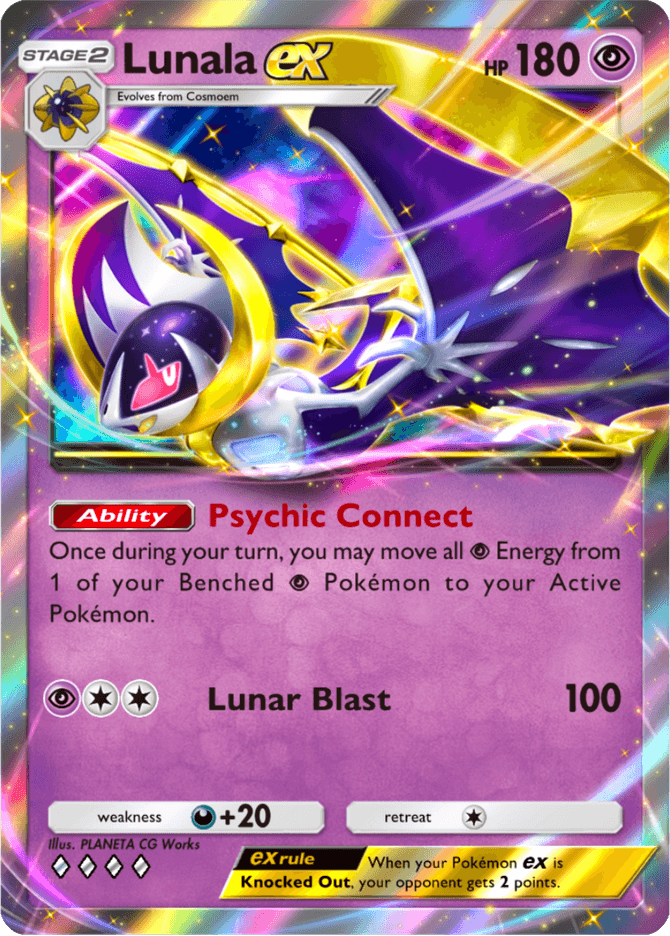 Lunala ex - card A4b-184 in Pokémon TCG Pocket